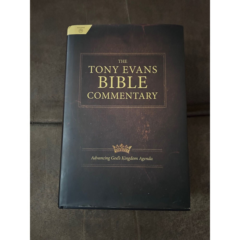 Holman Tony Evans Bible Commentary Hardcover Brown CSB Kingdom Agenda Reference